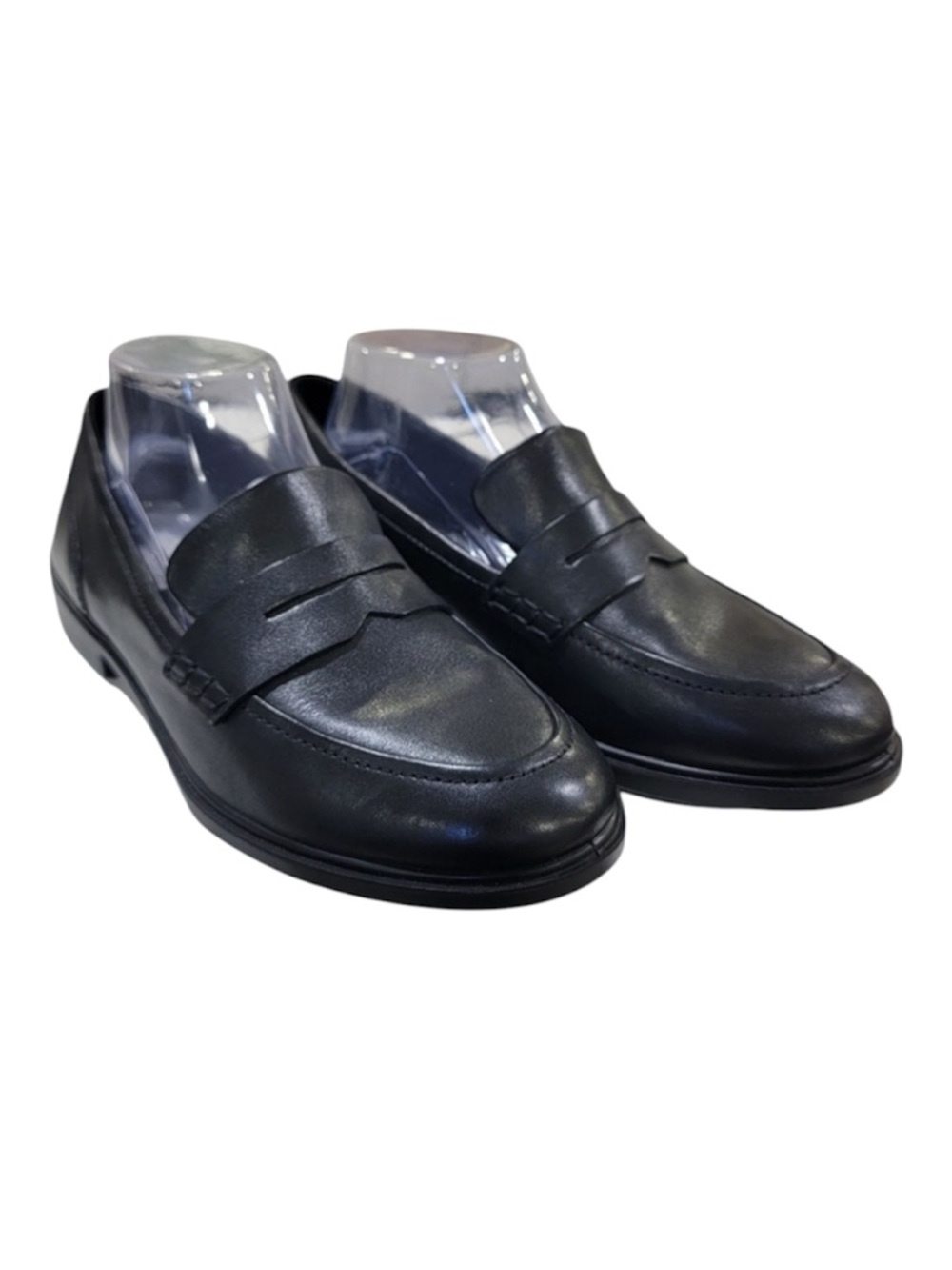 ECCO Dress Classic 15 Black Leather Loafer Minimalist Preppy Women's Size 8-8.5
